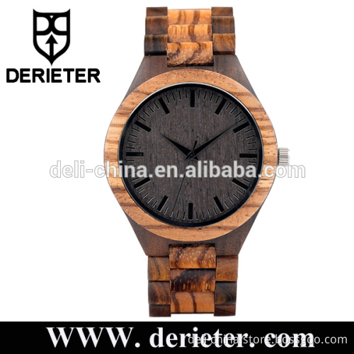 China Manufacturer OEM Custom Logo Good Wood Wrist Watch Japan Movement